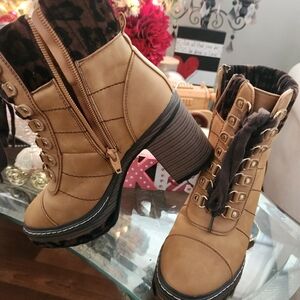 Stylish Tan Ankle Boots